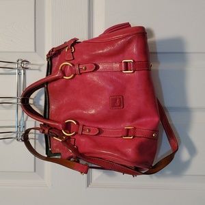 Pink Dooney & Bourke crossbody purse with top handle